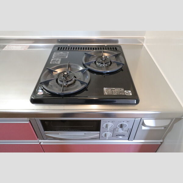 リヴィエール307号室 2口コンロ・グリル