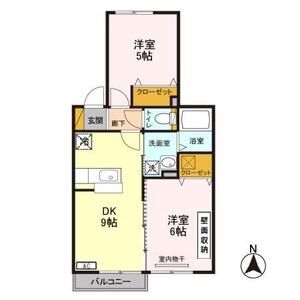 ラプルベール　A102号室 間取