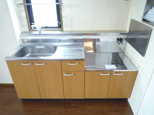 リリーヴィレッジＡ・Ｂ棟A201号室 ガスコンロ