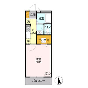 コンフォート東小金井106号室 間取