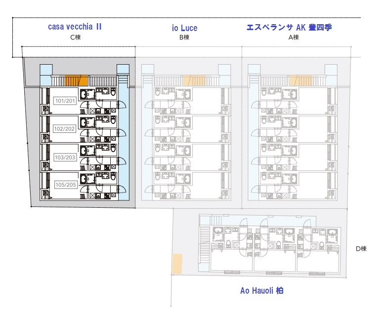 ｃａｓａ　ｖｅｃｃｈｉａ　Ⅱ1階 部屋その他