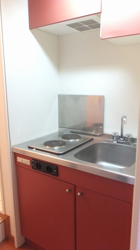 レオパレスアフロディーテ 2口の電気コンロ