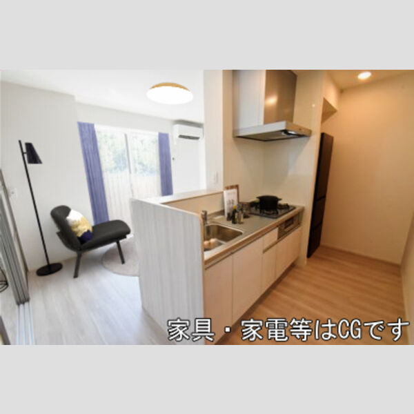 ブランポルテ103号室 キッチン(家具・家電はイメージ)
