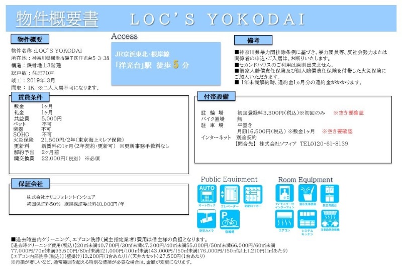 ＬＯＣ’Ｓ　ＹＯＫＯＤＡＩ2階 部屋その他