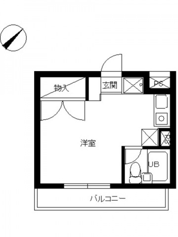 スカイコート東白楽304号室 間取
