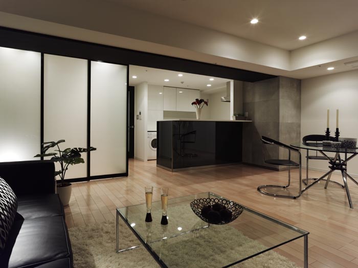 レジディアタワー中目黒17階 リビング