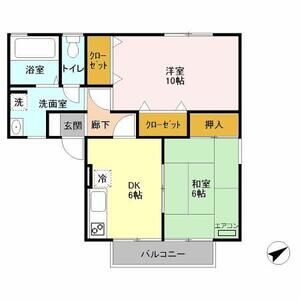 オイコス　壱番館203号室 間取