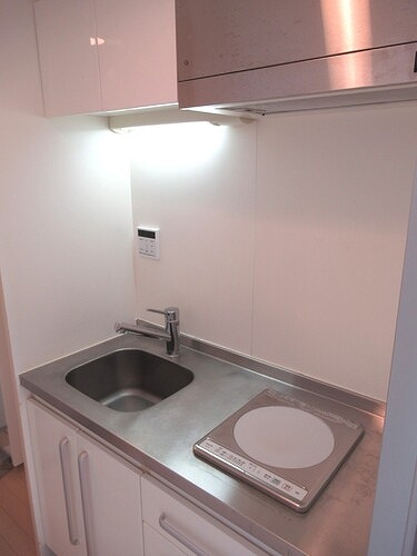 スタジオスクエア住吉3階 キッチン　※同タイプ別部屋前回募集時2023.6撮影