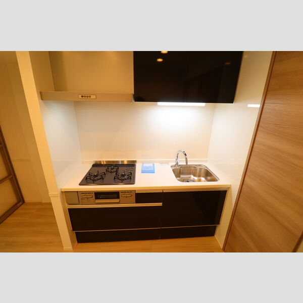 クレールIDAⅢ102号室 グリル付きシステムキッチン