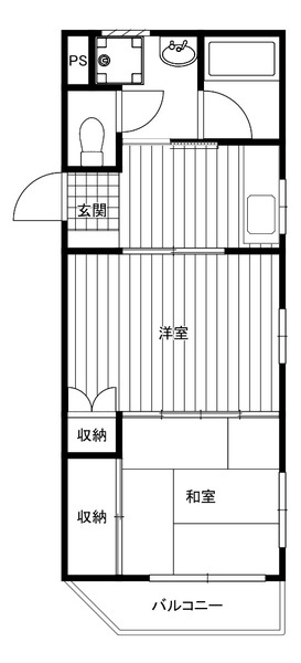 フローレオ淵野辺401号室 間取