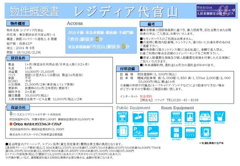 レジディア代官山2階 部屋その他