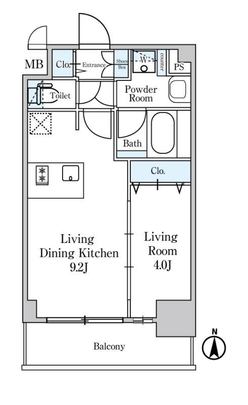 ディームス東陽町Ⅱ2階 間取り図