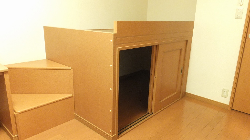 レオパレスＹＯＳＨＩＯＫＡ106号室 ベッド下にも、収納スペースが御座います。