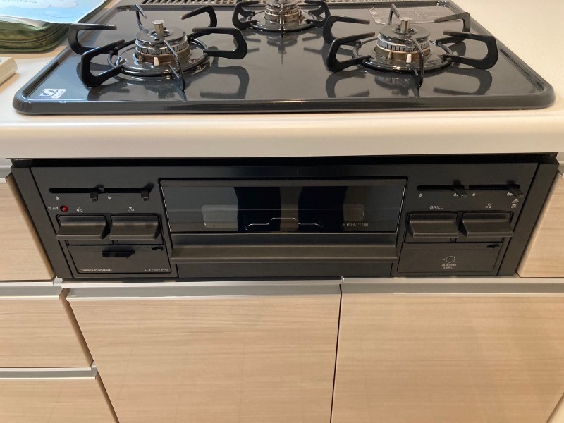 グランパーク町屋 グリル付き3口ガスキッチン