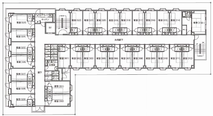 THE VALUE SHARED HOTEL TAKENOTSUKA3階 その他