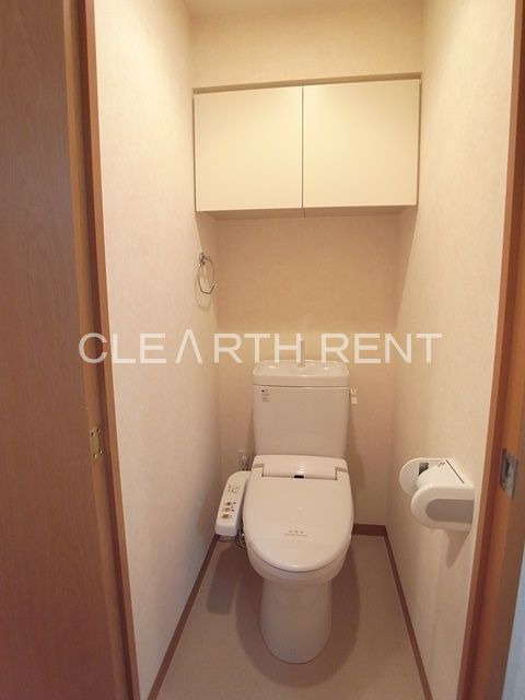 パレステュディオ虎ノ門6階 清潔感あるシャワートイレ/吊戸棚あり