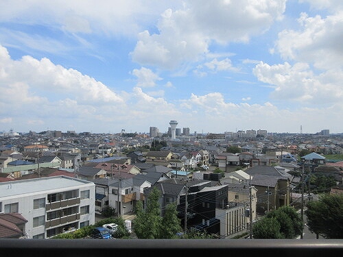 コスモふじみ野サウスフォーラム8階 バルコニーからの眺望　2025年9月撮影