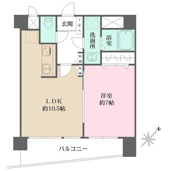 コスモリード雪が谷大塚602号室 間取