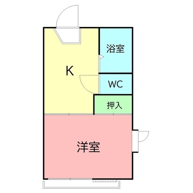 ビーバレーＭⅡ203号室 間取