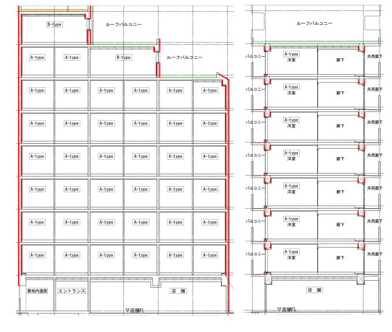 DIPS竹ノ塚駅前305号室 区画図