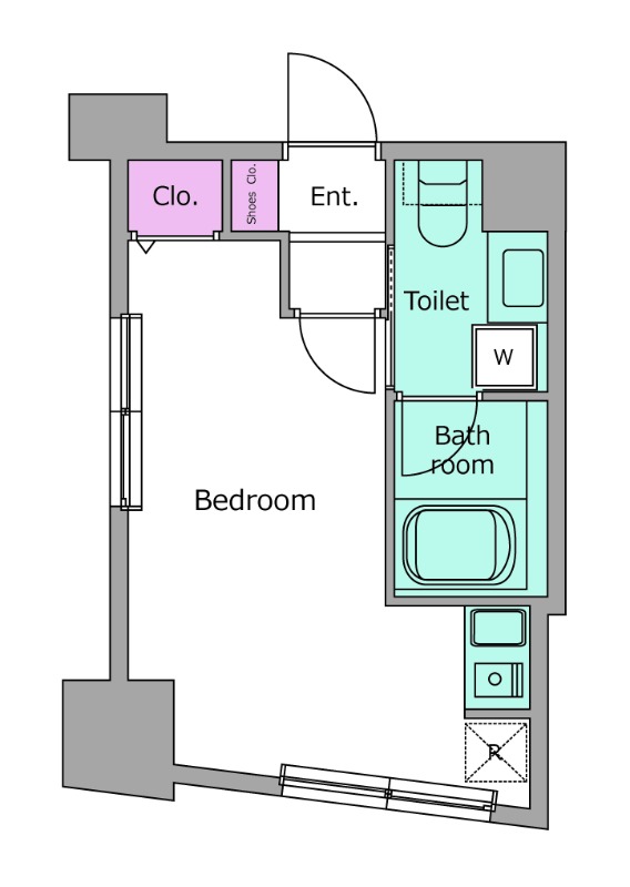 レジディア恵比寿8階 間取