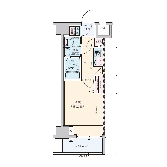 ロアール横浜南弐番館11階 間取