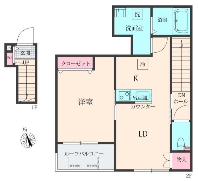 カモナジョイナス2階 間取
