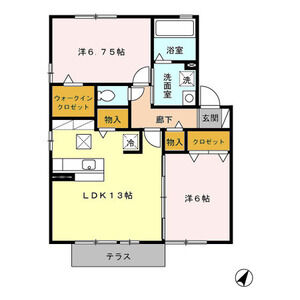 リビングタウン大宮西　A102号室 間取
