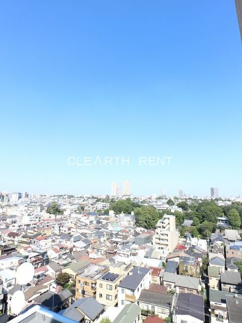 パレステュディオ文京根津13階 下階からの眺望/同タイプ別住戸写真。現況と異なる場合あり