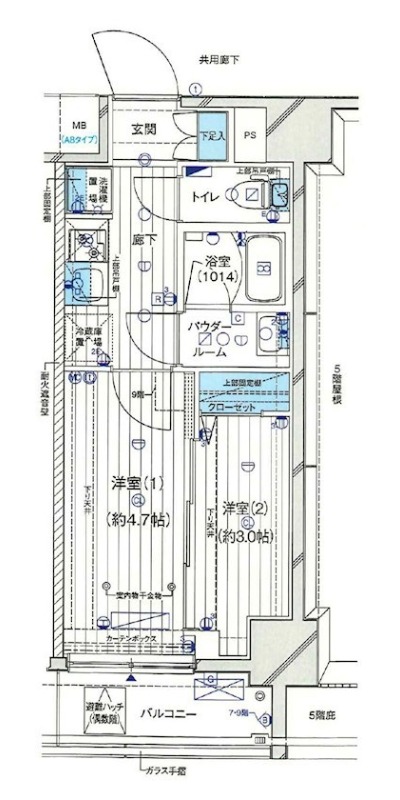 ジェノヴィア小村井9階 間取