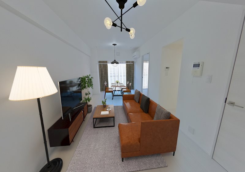 レジディア芝浦9階 リビング　※これはVR画像です。