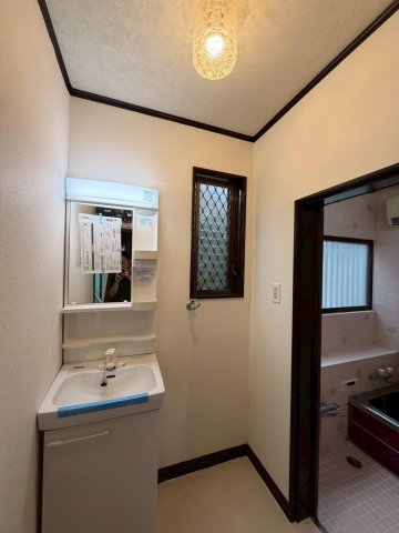 富士見市羽沢戸建て 給湯器交換済み。追い炊き機能付きのお風呂。