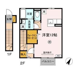 リトルアイランドⅢ203号室 間取