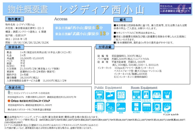 レジディア西小山4階 部屋その他