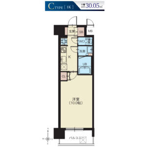 スプランディッド南千住702号室 間取