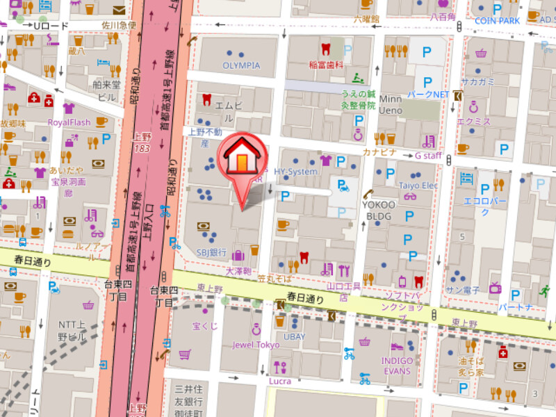 シーズンフラッツ上野御徒町2階 null