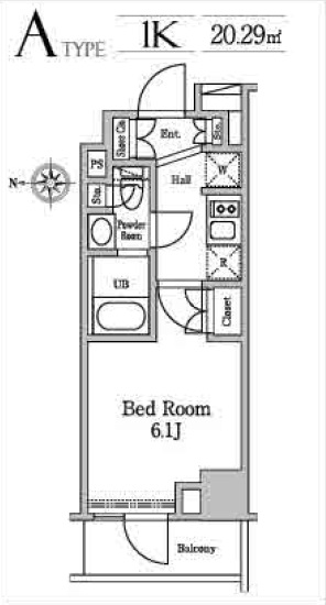 レジディア南品川Ⅱ6階 間取