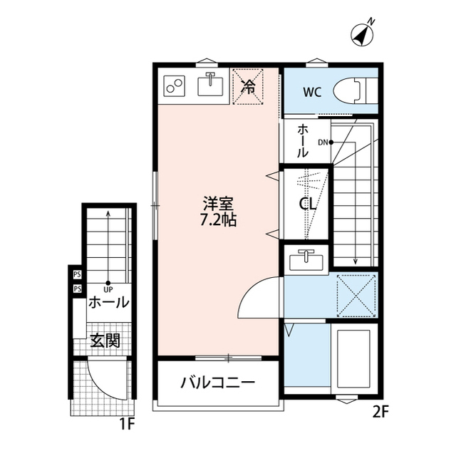 グランソフィア上福岡204号室 間取