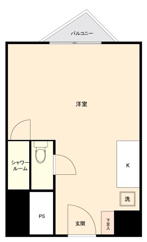 ウエストサイド新宿御苑5階 間取