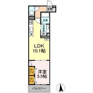 Dアセット栄町302号室 間取