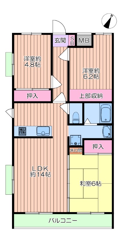 グレースコート1階 間取