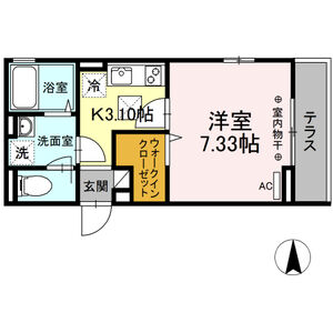 ボナール105号室 間取