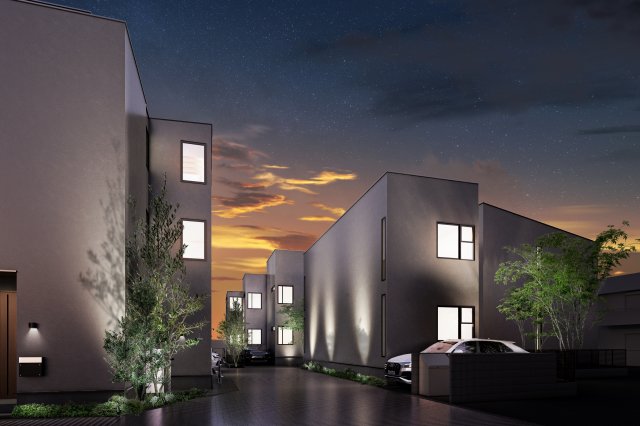 フェリシア行徳1203号室 外観パース