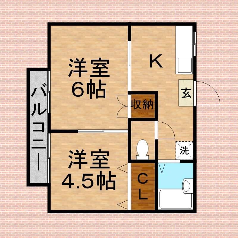 サマックス・シャローム2階 間取