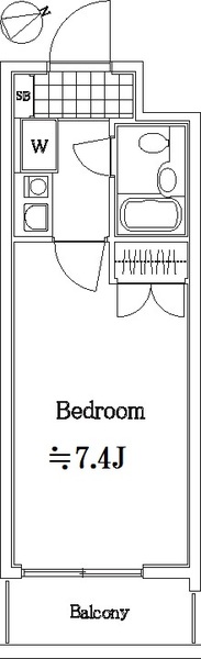 イクス墨田202号室 間取