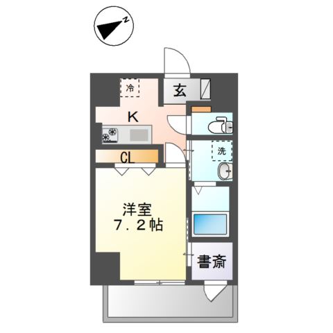 フリーダムファン103号室 間取