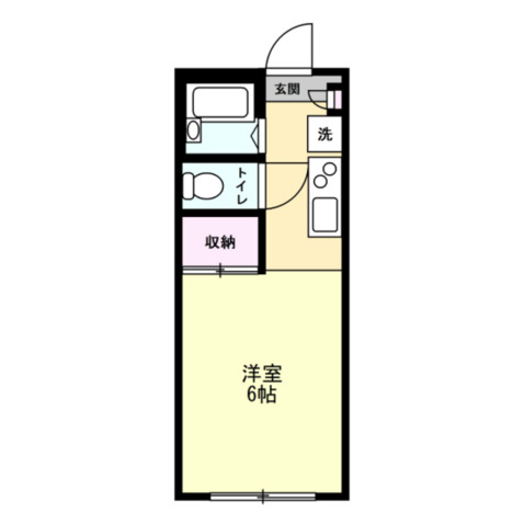 ヒルズ鶴間106号室 間取