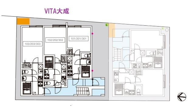 ＶＩＴＡ大成3階 部屋その他