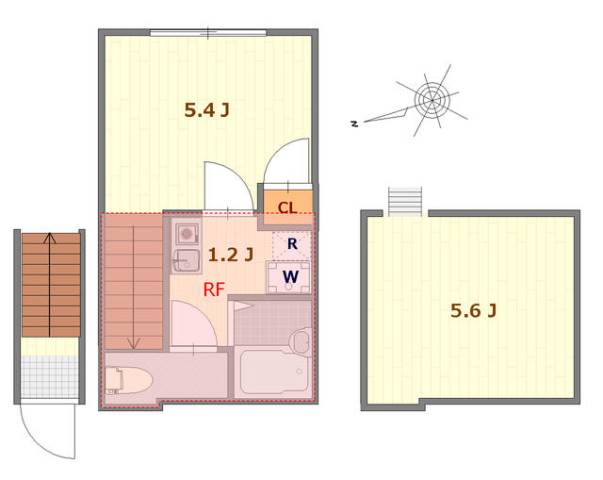 Ipomee de Tachikawa2階 間取