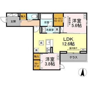 エスペリア中央林間5丁目101号室 間取